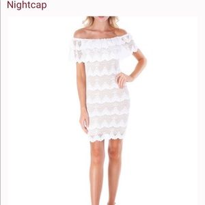 Nightcap white lace dress XS